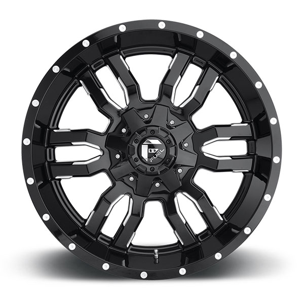 Fuel Wheels D595 Sledge Gloss Black Milled | 4WheelOnline.com