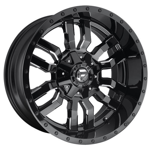 Fuel D595 Sledge Black Milled Gls Wheels | 4WheelOnline.com
