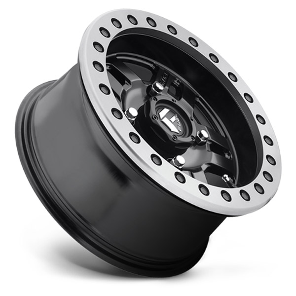 Fuel Wheels D917 Anza Beadlock Matte Black with Anthracite Ring ...