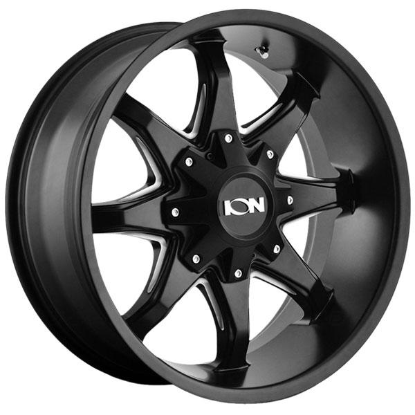 Ion Alloy 181 Satin Black Milled Spokes Wheels | 4WheelOnline.com