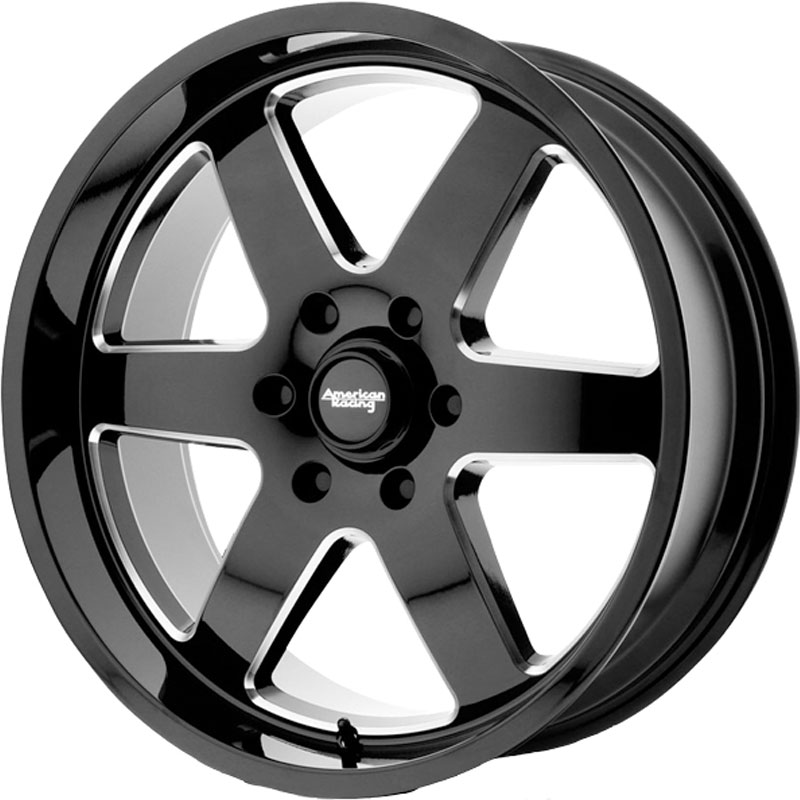 American Racing AR926 Patrol Gloss Black Milled Wheels | 4WheelOnline.Com