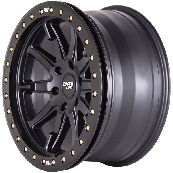 Dirty Life 9304 DT-2 Matte Black w/ Simulated Beadlock Ring Wheels ...