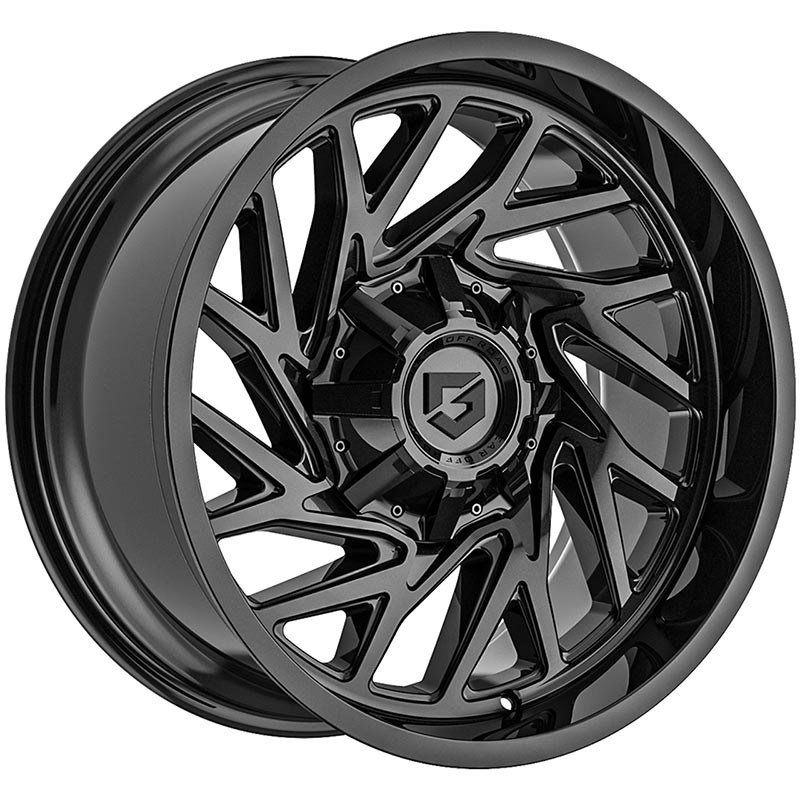 Gear Offroad Sequence 769BM Gloss Black Milled Wheel