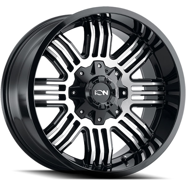 Ion Alloy 144 Black Machined Wheels | 4WheelOnline.com