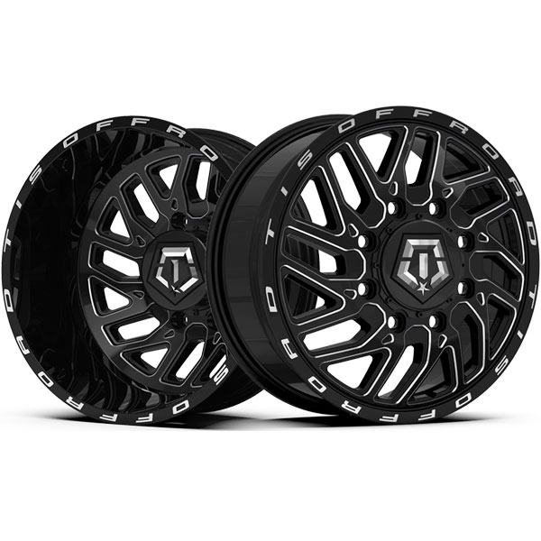 Tis 544bm Dually Gloss Black Wheels 4wheelonline Com