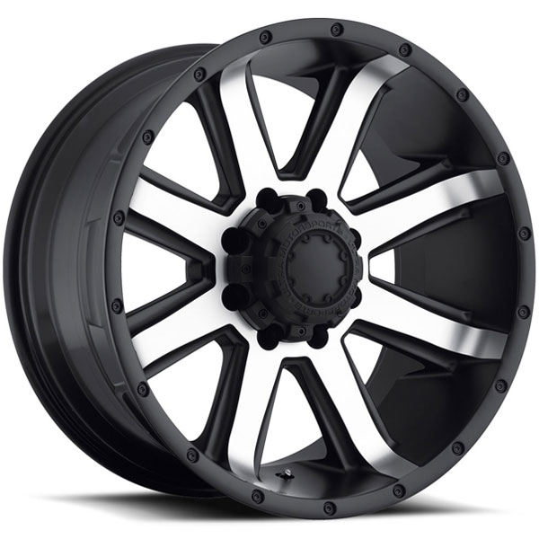 Ultra 195 Crusher Satin Black w/ Diamond Cut Face Wheels | 4WheelOnline.com