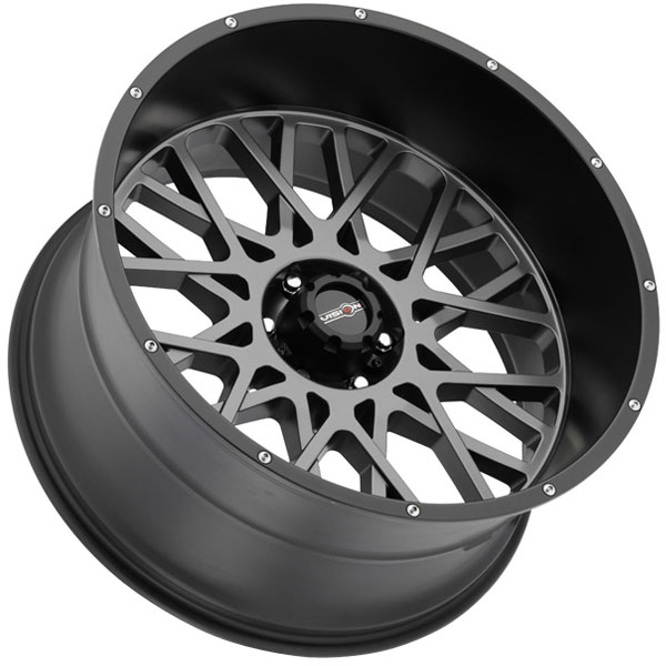 Vision Off Road 412 Rocker Center Cap – Satin Black 5 Lug 5x5.5 5x150 (Single)