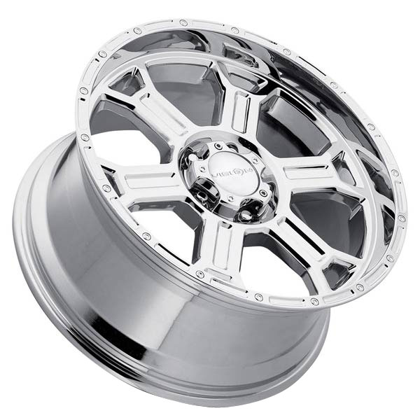 Vision Raptor 372 Chrome 8 Lug Wheel Center Cap - Tall Style C372-8CDOCV (Includes Screws)