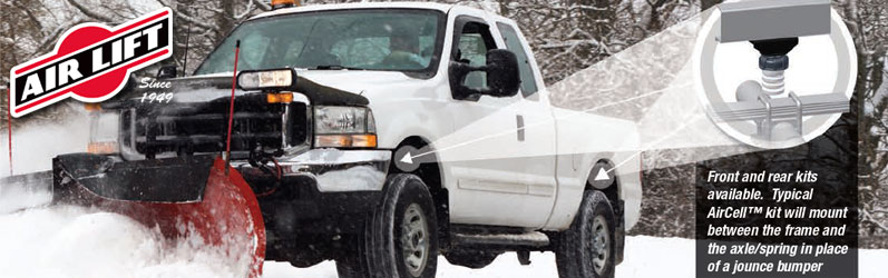 Truck with airlift air bags