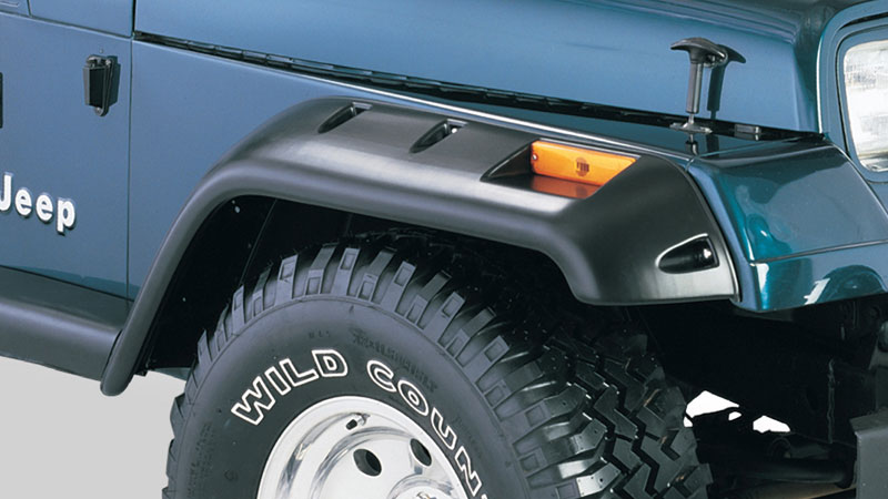Bushwacker 10059-07 Jeep Cut-Out Fender Flare Front Pair