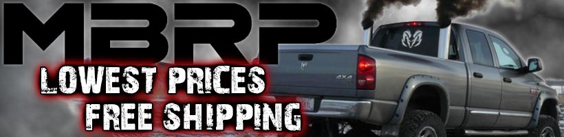 MBRP Logo and Dodge Truck