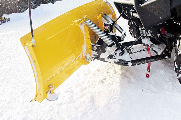 CLose up of a plow in action