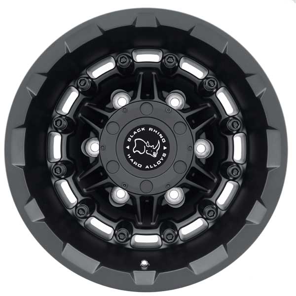 Black Rhino Destroyer Matte Black Dually Wheels | 4WheelOnline.com