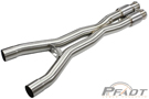 48C34106-YC 2006-13 Corvette Z06/ZR1 (C6) V8-6.2L/7.0L (LS9/LS7); PFADT 3" Street Series X-Pipe w/ Cats