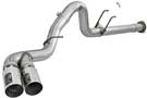 Rebel XD 4 inch SS Down-Pipe Back Exhaust System w/ Dual Polished Tips