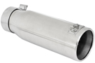 49-92043-P  Tip 4" O.D. 304 SS Rolled Edge, Double Wall, MACH Force-Xp 3" Inlet 12" Length (Polished)