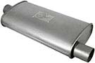 49M00002 Scorpion Chambered Muffler, 2.5" Inlet(Center)/Outlet (Center), 18" Length (Aluminized)