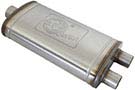 49M00014 Mach Force XP Muffler, 3" Inlet(Center)/2.5" Outlet(Dual), 22" Length (Stainless)