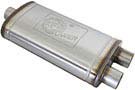 49M00015 Mach Force XP Muffler, 3" Inlet(Center)/Outlet (Dual), 22" Length (Stainless)