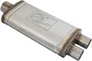 49M00018 Mach Force XP Muffler, 3" Inlet(Center)/2.5" Outlet(Dual), 18" Length (Stainless)