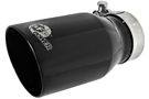 49T25354-B07  Tip 3.5" O.D. 304 SS Rolled Edge, Double Wall, MACH Force-Xp 2.5" Inlet 7" Length (Black)