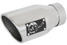 49T30452-P09  Tip 4.5" O.D. 304 SS Rolled Edge, Double Wall, MACH Force-Xp 3" Inlet 9" Length (Polished)