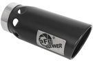49T50601-B161  Tip 6" O.D. 409 SS Rolled Edge, Single Wall, MACH Force-Xp 5" Inlet 16" Length (Black)