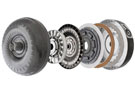 aFe Power F3 Torque Converter's 3-clutch pack assembly for smooth power transmission and improved pulling power