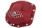 aFe Pro Series Front Differential Cover in red with machined fins