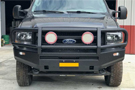 Black powder-coated ARB Deluxe Bull Bar on a Ford pickup