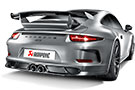 Akrapovic Evolution Exhaust System installed on a Porsche 911 GT3