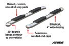 Features of Aries 4" Stainless Oval Side Bar