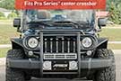 Jeep JK Wrangler with Pro Series 20-inch brushed stainless light bar cover plate by Aries Automotive