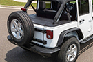 Aries Jeep JK Security Cargo Lid, perfectly installed on a Jeep 