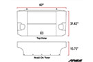 JK Security Cargo Lid's approximate dimensions