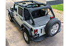 Top view of Aries Jeep JK Security Cargo Lid