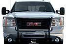 	Aries Stainless Steel One Piece Grille Guard on a GMC truck