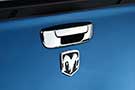 AVS Auto Ventshade Chrome Tailgate Handle installed on Dodge Ram