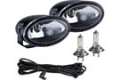 Pair of Hella FF 50  Fog Lamps w/ bulbs and wiring harness