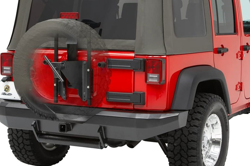 Bestop Jeep HighRock 4x4 Over Size Tire Carriers 