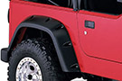 Rear Pocket Style Jeep Fender Flares on a Jeep TJ