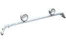 56-inch long CARR Deluxe Rota light bar in titanium silver finish