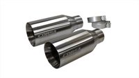 Corsa Performance® 14051 Replacement Exhaust Tip Kit; Single (Qty 2) 5.0in Straight Cut Satin