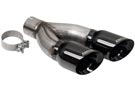 Corsa Performance® 14078BLK Pro-Series Replacement Exhaust Tip Kit; Single Side; 4in; Twin Tip Style; Dual Walled; Black;