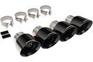 Corsa Performance® 14778BLK Pro-Series Replacement Exhaust Tip Kit; Quad 4.5in Black