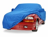 Covercraft® C18611D1 Custom Fit Car Cover; Custom Sunbrella Car Cover-Pacific Blue; w/Antenna Pocket; w/2 Mirror Pockets