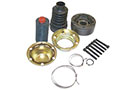 Crown Automotive CV Joint Repair Kits include Boot, Inner and Outer Caps, CV Joint, Clamps, Snap Ring, Bolts and Grease