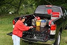 Allows you to retrieve gear without climbing into your truck bed