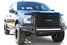 DV8 Baja-style Front Bumper with LED Light Installed on a Ford F-150