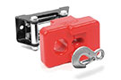 UTV and ATV Small Winch Roller Fairlead Isolator, Red